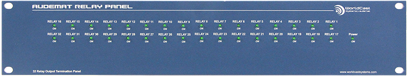 AUDEMAT RELAY PANEL (32 inputs) front