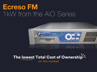 Ecreso FM 1kW transmitter - lowest TCO
