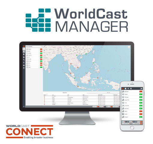 WorldCast Manager improves the monitoring of a network’s connected equipment
